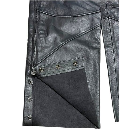 NEW Harley Davidson Black Leather 03402 Riding Pants Size 40 - Picture 7 of 10